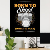 Geborener Fotograf Poster (Heimbüro)