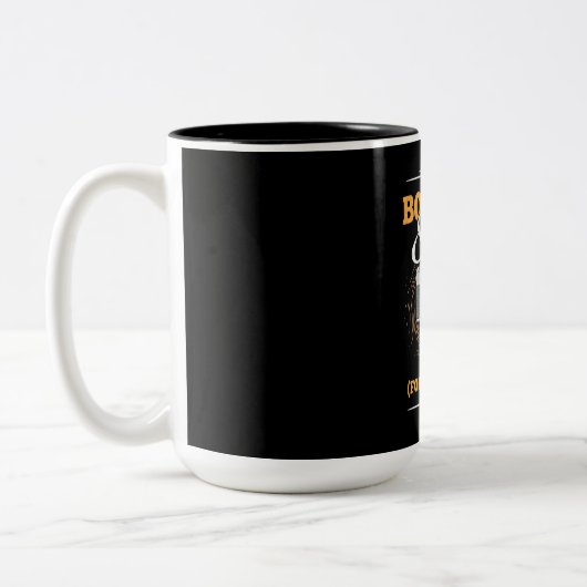 Geborener Fotograf Zweifarbige Tasse (Links)
