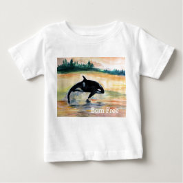Geborener Free Whale Baby Fine Jersey T - Shirt, W Baby T-shirt
