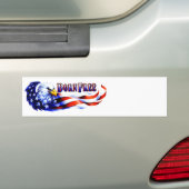 Geborener freier kahler Adler und USA-Flagge Autoaufkleber (Auf Auto)