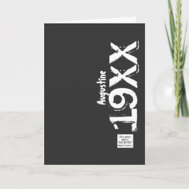 Geborener Geburtstag jedes Jahres verblasst Vintag Karte