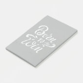 Geborener Gewinn Post-it Klebezettel (angewinkelt)