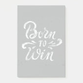 Geborener Gewinn Post-it Klebezettel (Vorderseite)