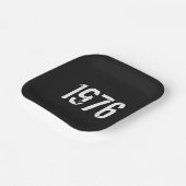 Geborener im Jahre 1976 Geburtstag Pappteller (Gewinkelt)