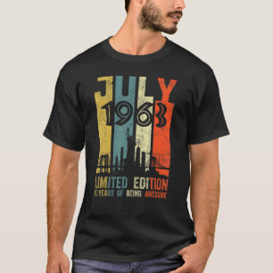 Geborener Juli 1963 60. Geburtstag T-Shirt