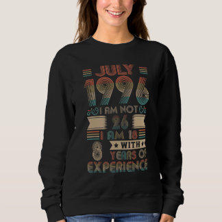 Geborener Juli 1996 26. Geburtstag 1996 26 Jahr Sweatshirt