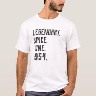Geborener Juni 1954 Legendär seit 1954 67 Jahre al T-Shirt