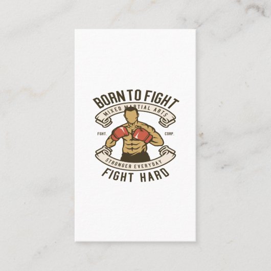 Geborener Kampf Visitenkarte (Vorderseite)