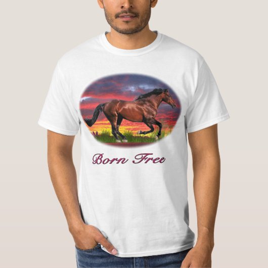 Geborener kostenloser T - Shirt (Vorderseite)