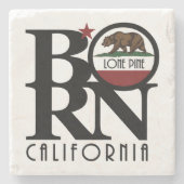 GEBORENER Lone Pine California Steinuntersetzer (Vorderseite)