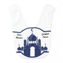 Geborener Muslim Blue Boy Baby Bib