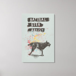 geborener Naturkünstler Leinwanddruck