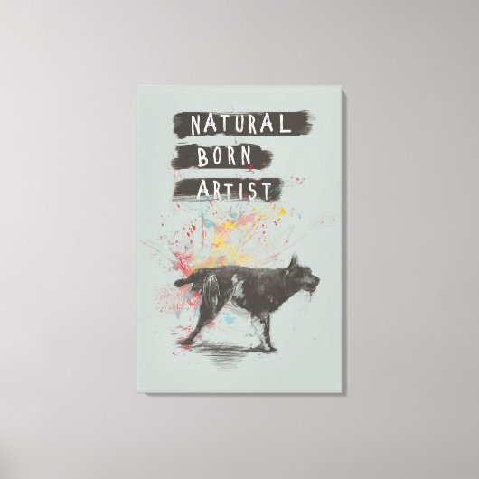 geborener Naturkünstler Leinwanddruck (Vorderseite)