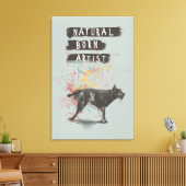 geborener Naturkünstler Leinwanddruck (Insitu (Wohnzimmer))