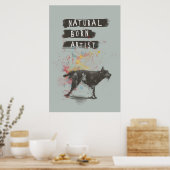 geborener Naturkünstler Poster (Küche)