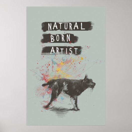 geborener Naturkünstler Poster (Vorne)