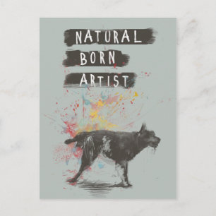 geborener Naturkünstler Postkarte