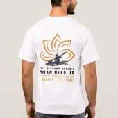 Geborener Navigator - MD Lotus Blossom Kayak T-Shirt (Rückseite)