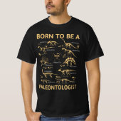 geborener Paläontologe T-Shirt (Vorderseite)