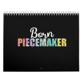 Geborener Piecemaker Funny Quilting Stoff Crochet Kalender (Titelbild)