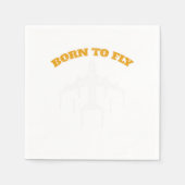 Geborener Pilot von Flugzeugen aus der Luftfahrt m Serviette (Vorderseite)