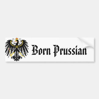 Geborener preussischer Autoaufkleber