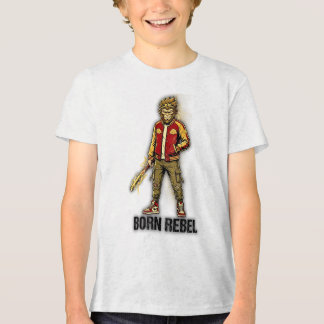 Geborener Rebell Affe Schütze Tri-Blend Shirt