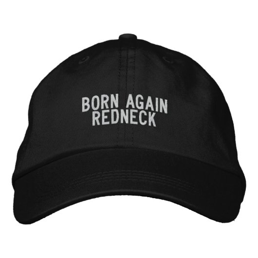 Geborener Redneck Bestickte Baseballkappe (Vorderseite)