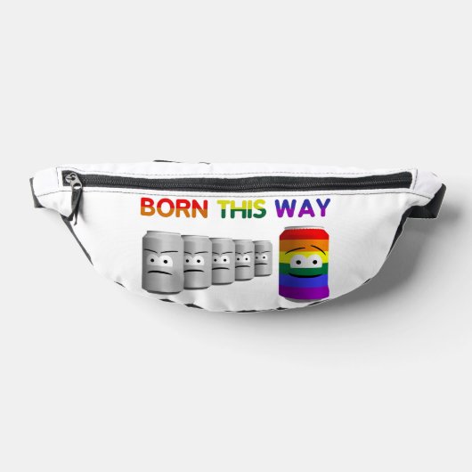Geborener Regenbogenstreifen für LGBT Bauchtasche (Ablage )