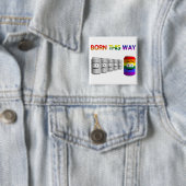 Geborener Regenbogenstreifen für LGBT Button (Beispiel)