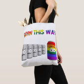 Geborener Regenbogenstreifen für LGBT Tasche (Von Nahem)