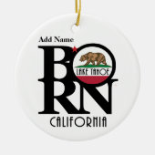 GEBORENER See Tahoe Kalifornien Keramik Ornament (Vorne)