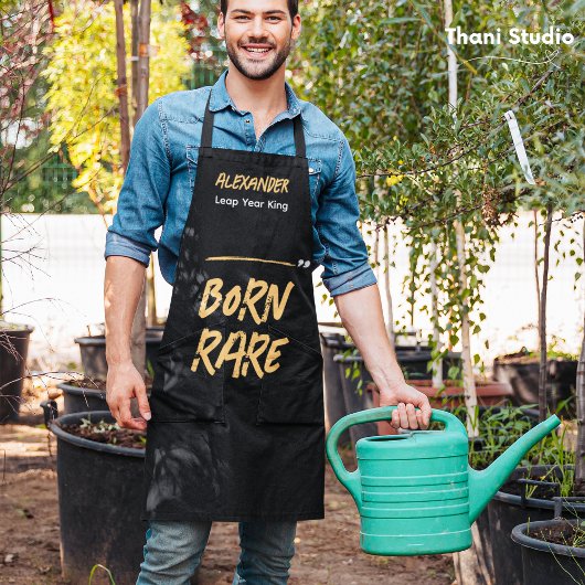 Geborener seltener Sprung Jahr König 29. Februar G Schürze