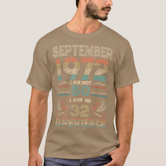 Geborener September 1972 50. Geburtstag 1972 50 T-Shirt