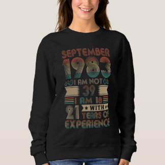 Geborener September 1983 39. Geburtstag 1983 39 Sweatshirt