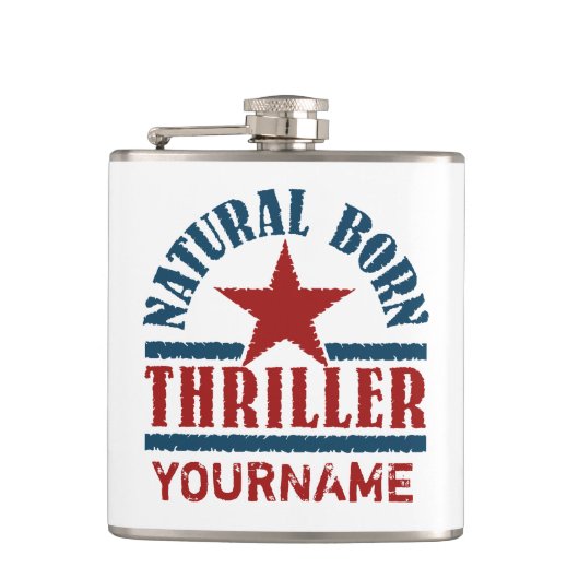 Geborener Thrillerkolben Flachmann (Vorderseite)