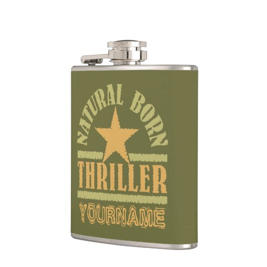 Geborener Thrillerkolben Flachmann (Links)