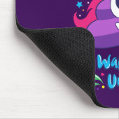 Geborener Unicorn Emoji kacken Mousepad (Ecke)