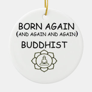 Geborener wieder Buddhist Keramikornament