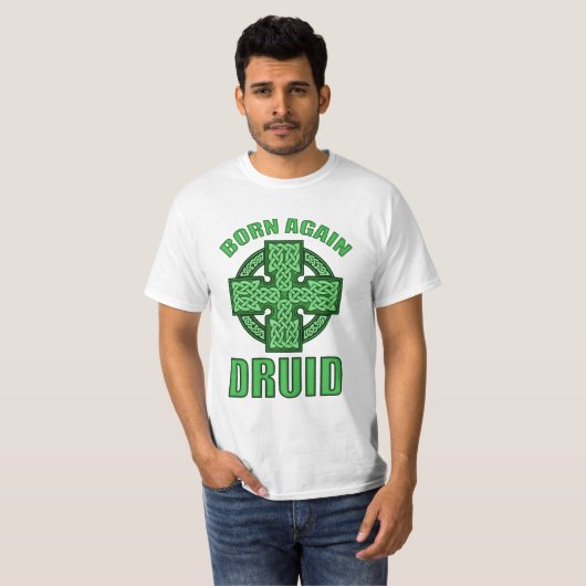 Geborener wieder Druide T-Shirt (Vorne ganz)