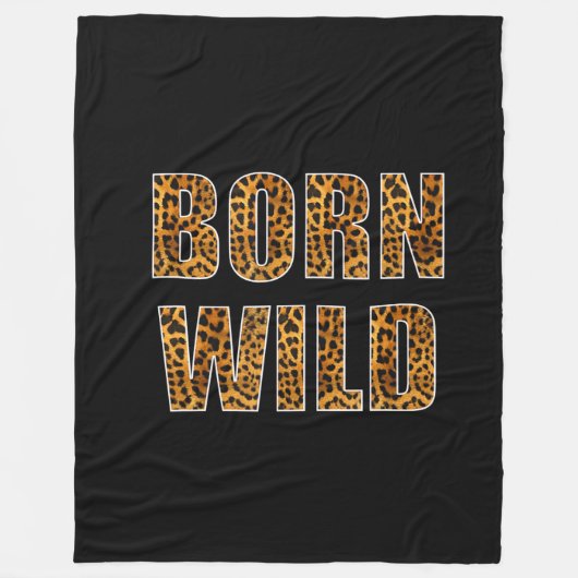 geborener Wildzackiger-Löwe Fleecedecke (Vorderseite)