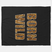 geborener Wildzackiger-Löwe Fleecedecke (Vorderseite (Horizontal))