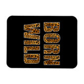 geborener Wildzackiger-Löwe Magnet (Horizontal)