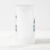 Geborener Wintersport mit Snownoard Mattglas Bierglas (Mittel)