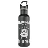 Geborener Zugführer Edelstahlflasche (Vorderseite)