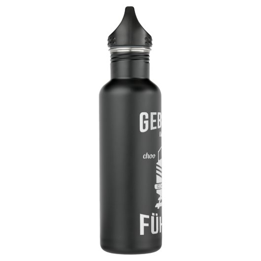 Geborener Zugführer Edelstahlflasche (Links)