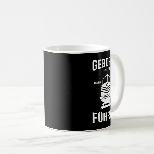 Geborener Zugführer Kaffeetasse (VorderseiteRechts)