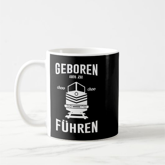Geborener Zugführer Kaffeetasse (Links)