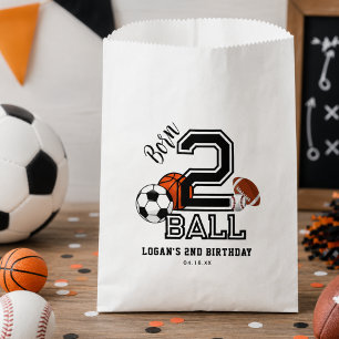 Geborenes 2 Ball Sports Theme Boy's 2. Geburtstag  Geschenktütchen