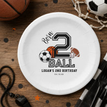 Geborenes 2 Ball Sports Theme Boy's 2. Geburtstag 